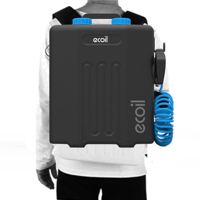 Ecoil. Portable coil cleaning system by means of active foam injection and rinsing